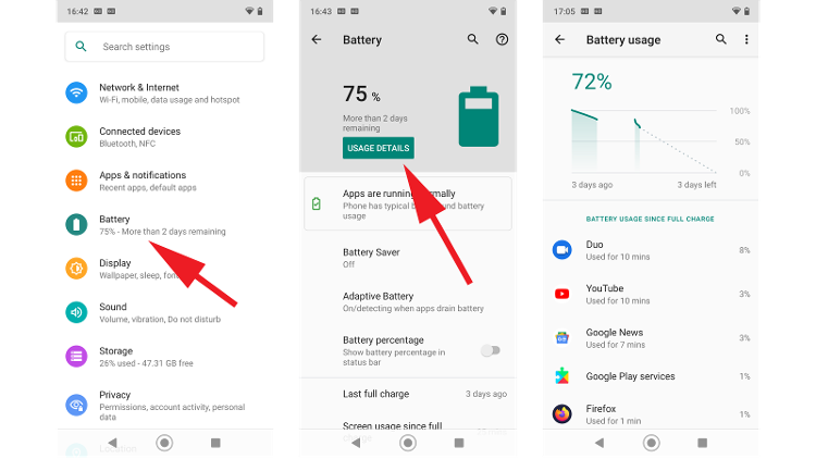 Monitor Battery Usage